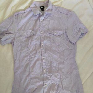 H&M Men's Purple Dress Shirt